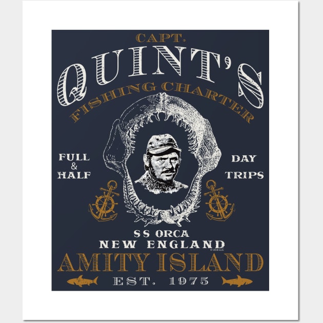 Captain Quint's Jaw Skull Wall Art by Alema Art